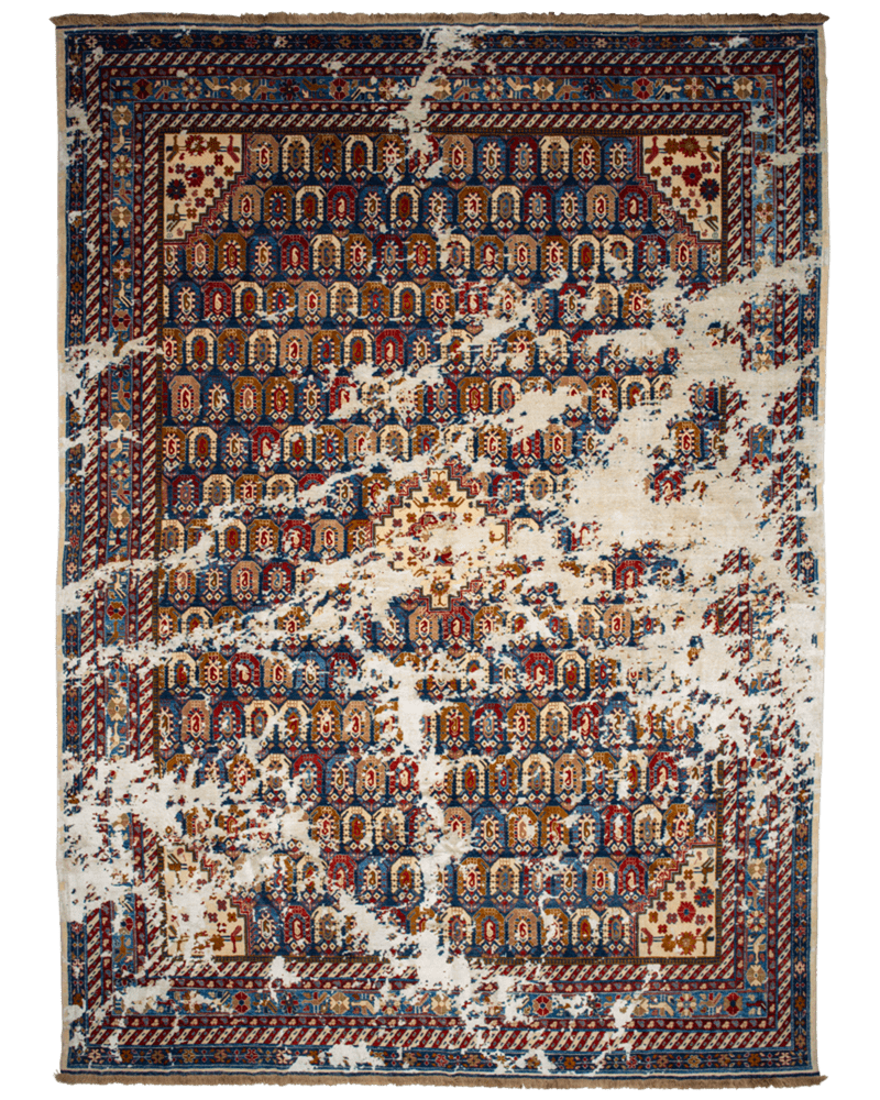 Picture of a Shirvan Antique Sky rug