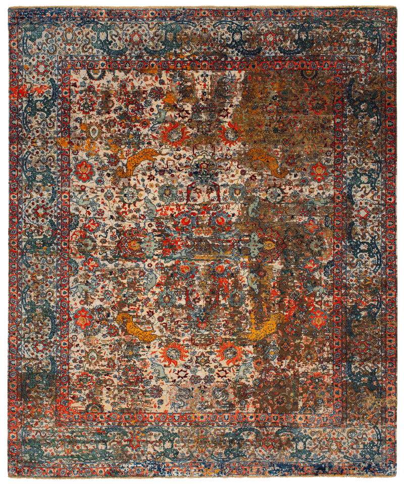 Picture of a Kirman Jungle Artwork 18 rug