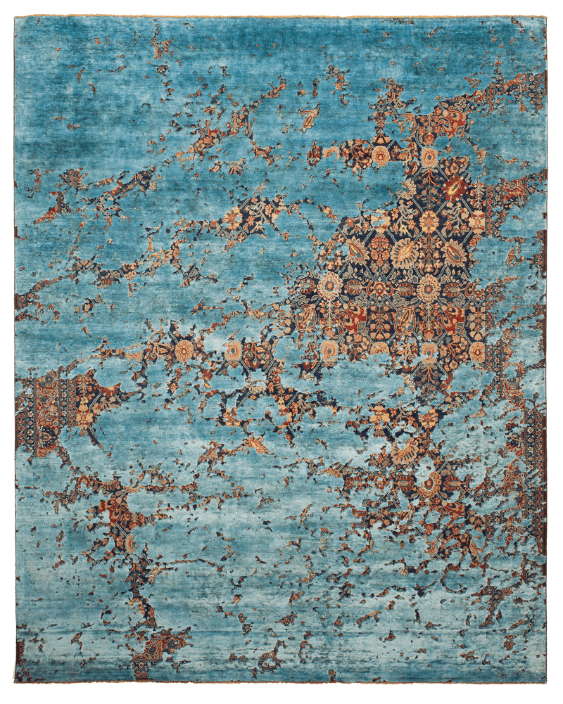 Picture of a Tabriz Canal Aerial rug