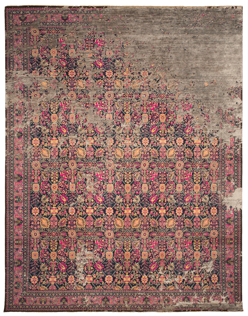 Picture of a Tabriz Canal custom Rocked rug