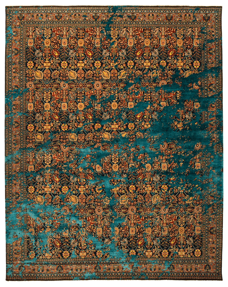 Picture of a Tabriz Canal Sky rug