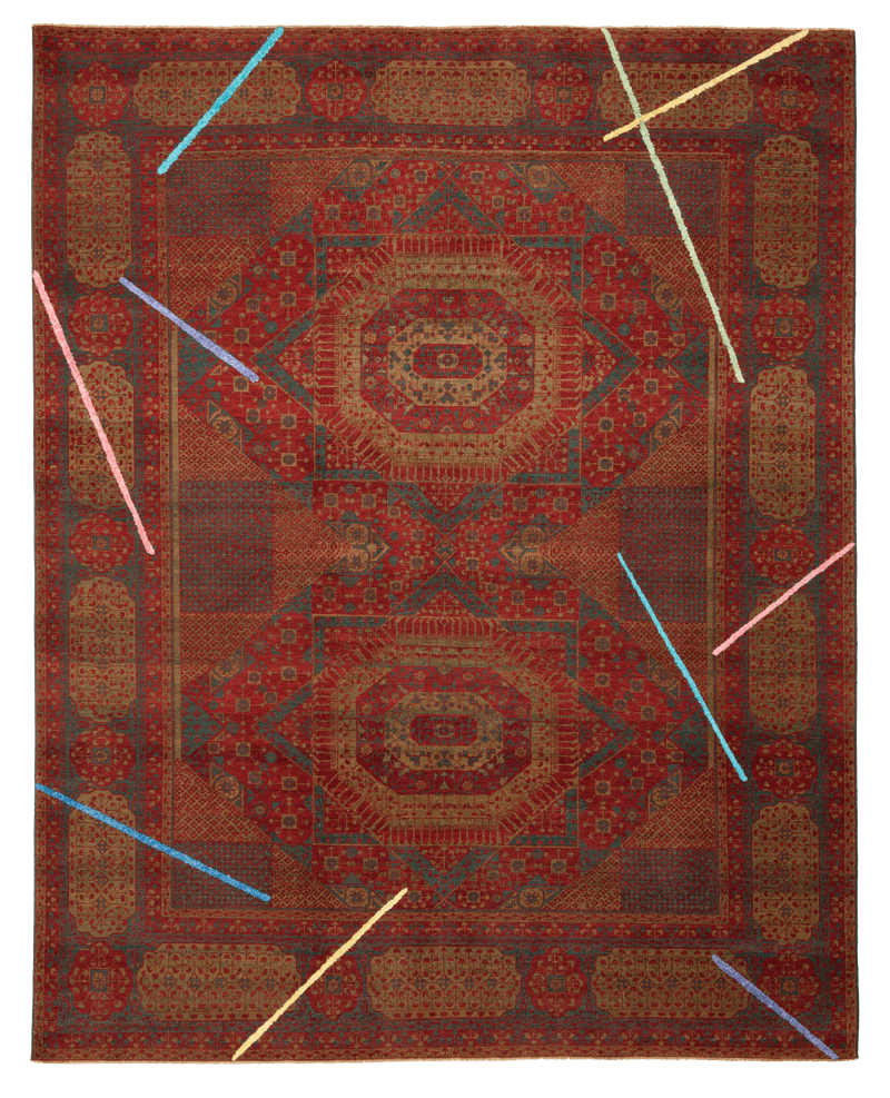 Picture of a Mamluk Knightsbridge Neon Lamp rug